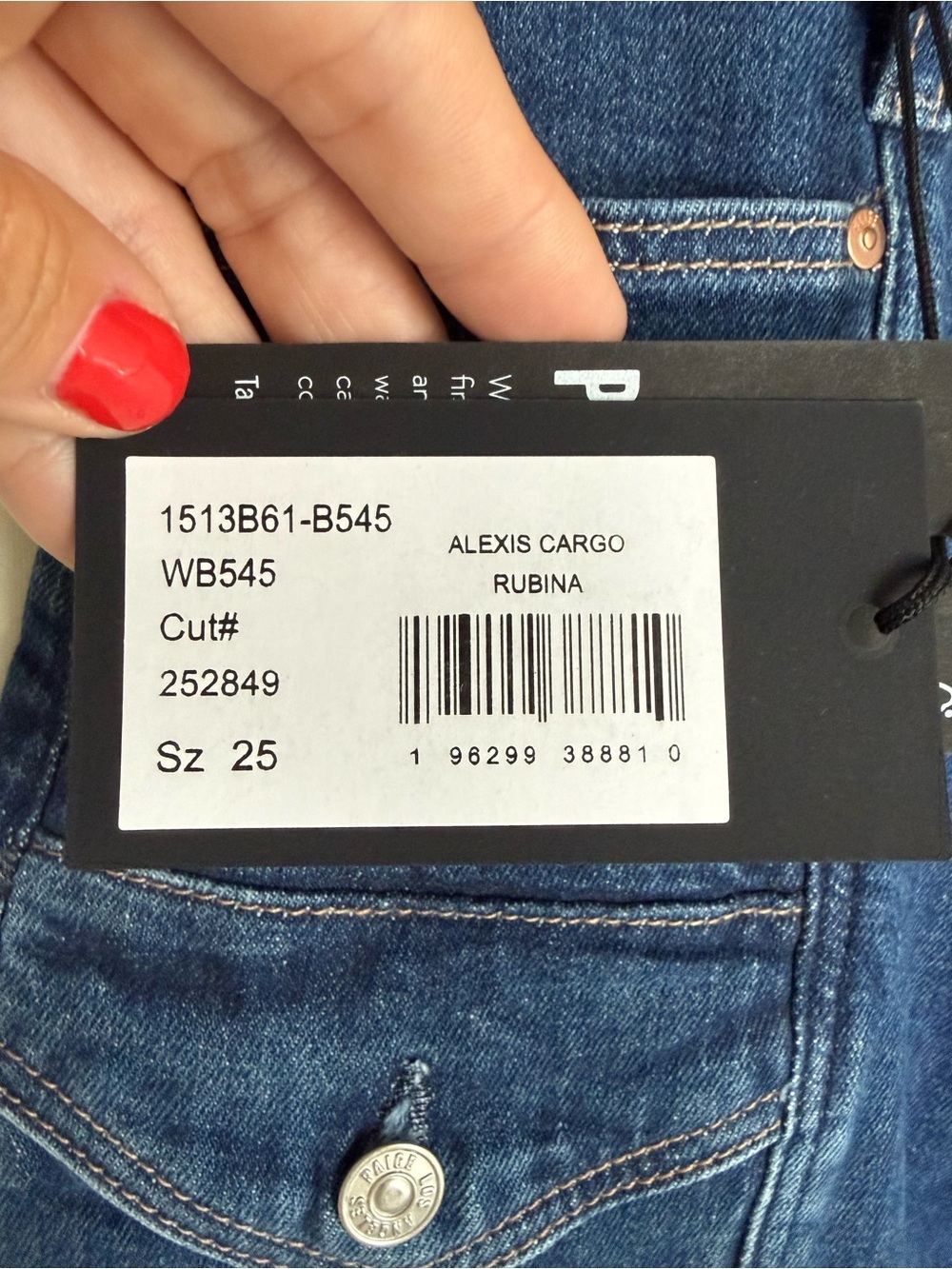 Paige “Alexis cargo” barrel jeans in Rubio • NWT • Women’s 25 - Picture 4 of 9